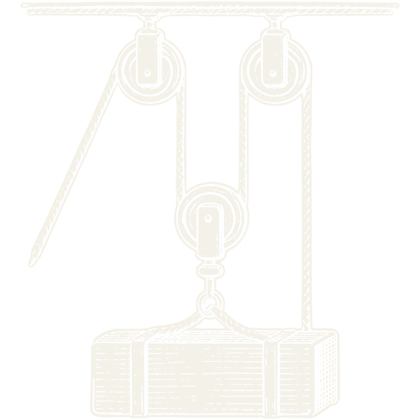 Block and tackle engraving